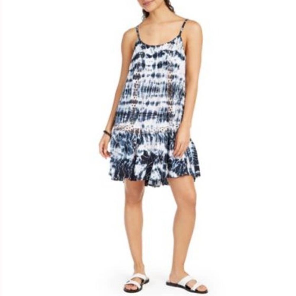 NWT Raviya Tie Dye Crochet Swimsuit Cover-Up Sundress Dress Size Large Boho